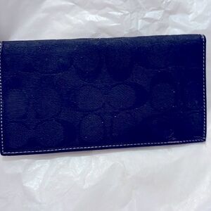 Coach checkbook wallet